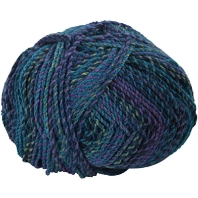 Image of James Brett Marble Chunky Knitting Yarn 100% Soft Acrylic Wool 200g Ball (Purple &amp; Blue Mix MC8)