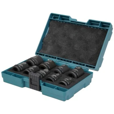 Image of Makita E 16564 9 Piece Impact Black Socket Set