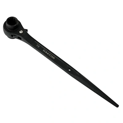 Image of DAKCOS Ratchet Podger Spanner Scaffold Steel Erect Wrench 19mm x 21mm (Black)