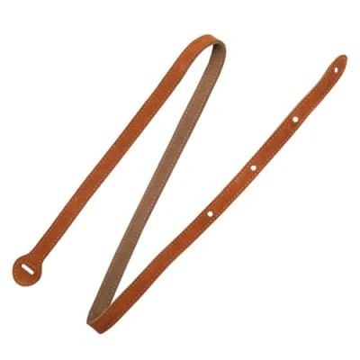 Image of Levy&#039;s Leathers Ms19 brn Suede Leather Mandolin Strap Brown