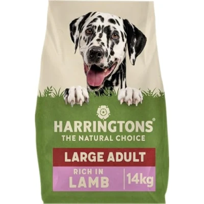 Image of Harringtons Complete Large Breed Dry Adult Dog Food Lamb &amp; Rice 14kg Made with All Natural Ingredients