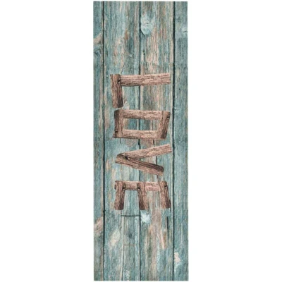 Image of vidaXL Kitchen Floor Mat Washable Love 60x180 cm
