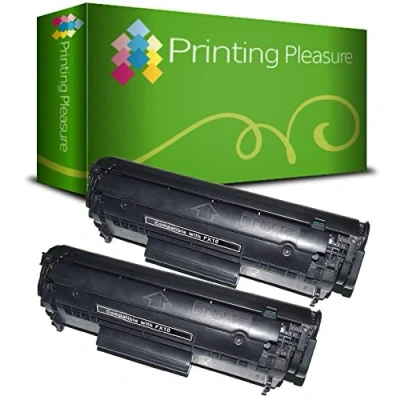 Image of Twin Pack FX 10 9 Black Compatible Toner Cartridges for use in Canon I Sensys MF 4010 4120 4140 4150 4320D 4330D 4350D 4370DN Fax L100 L120 L140 L160 Laserbase PC D440 D450