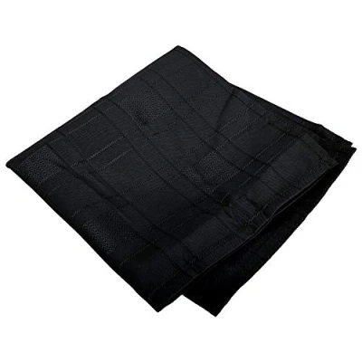 Image of Emma Barclay Chequers Jacquard Napkins in Black 17x17 (43x43cm)