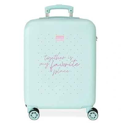 Image of Movom My Favorite place Cabin Suitcase Blue 38x55x20 cms Rigid ABS Side combination lock 35L 2 kgs 4 Double wheels Hand Luggage
