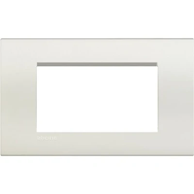 Image of BTicino Livinglight Plate, 4 Modules, Multi Colour, white, LNA4804BI