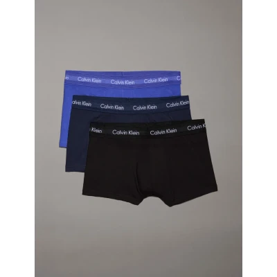 Image of Calvin Klein Jeans RISE TRUNK X3 men&#039;s Boxer shorts in Blue