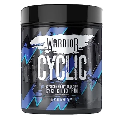 Image of Warrior Cyclic Dextrin 400g Advanced Pre and Intra Workout Carbohydrate Source 16 Servings (Blazin&#039; Blue Razz)