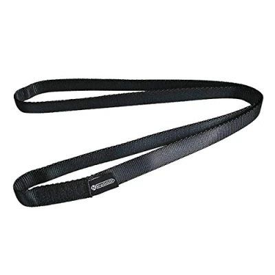 Image of NewDoar CE &amp; UIAA Certified Climbing Sling 16mm Nylon Runners 22KN 4840LB Utility Cord Rock Climbing,Creating Anchors System,Rappelling Gear,Perfect for Tree Work Black/95&#039;&#039;(240cm)1pcs
