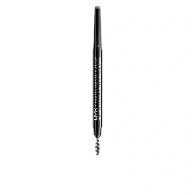 Image of NYX Professional Makeup Precision Brow Pencil, Dual Ended with Flat Tip Pencil and Spoolie Brush, Vegan Formula, Shade: Blonde