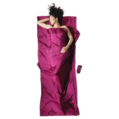 Image of Cocoon TravelSheet Silk Size 220 x 90 cm Mulberry Red