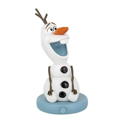 Image of Paladone Frozen Olaf Light Perfect Night for Kids Desks, Shelves, Table Top Soothing Moodlight Childrens Classic Disney Lamp [Energy Class A] White