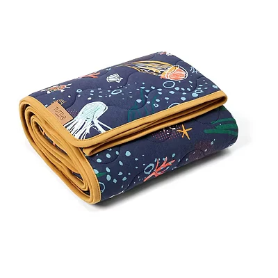 Image of Tutti Bambini Cot/Cot Bed Coverlet 120x100cm, Thermometer Included, Bamboo Cotton TOG Our Planet