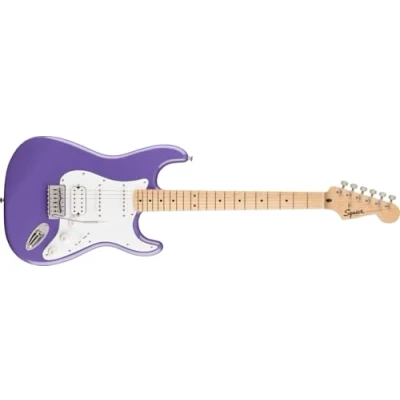Image of Squier by Fender Limited Edition Sonic® Stratocaster® Electric Guitar HSS, Maple Fingerboard, White Pickguard, Ultraviolet