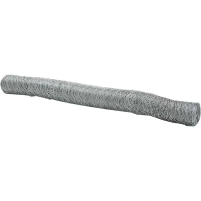Image of vidaXL Hexagon Fence 1x100 m Galvanised Steel