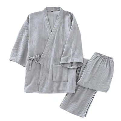 Image of un brand Men&#039;s Japanese Kimono Loose Casual Home Pajamas Nightwear Size M O64