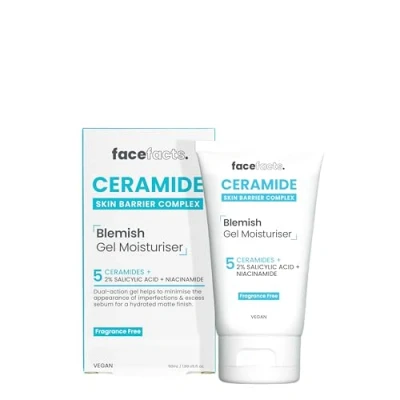 Image of Face Facts Ceramide Blemish Gel Moisturiser Soothes + Strengthens 50ml