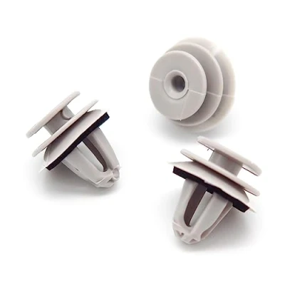 Image of VVO Fasteners Plastic Front Wheel Arch Flare and Trim Moulding Clip, Grey (Pack of 10)
