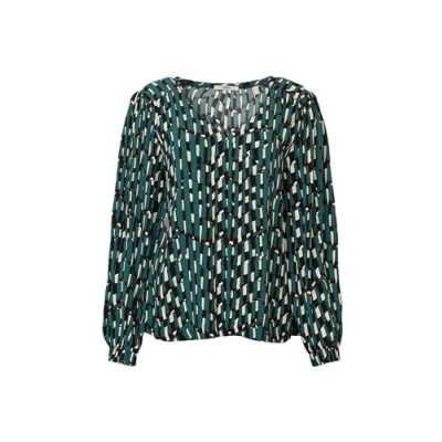 Image of ESPRIT Women&#039;s 103EE1F326 Blouse, 308/EMERALD Green 4, S