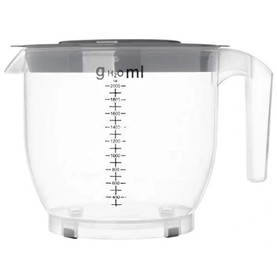 Image of KADAX Measuring Cup, Polypropylene Mixing Cup with Lid, Jug Handle, Transparent Scale, Multifunctional Kitchen (2L, Grey)