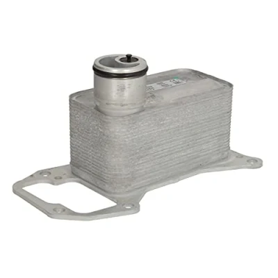 Image of 49870245 oil Cooler NISSENS 90901 Water cooled without filter housing, with gaskets/seals BMW: 3 Saloon, Coupe, 5 Saloon