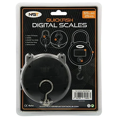 Image of NGT Digital Quickfish Scales 55 lbs / 25 kg Fishing scale