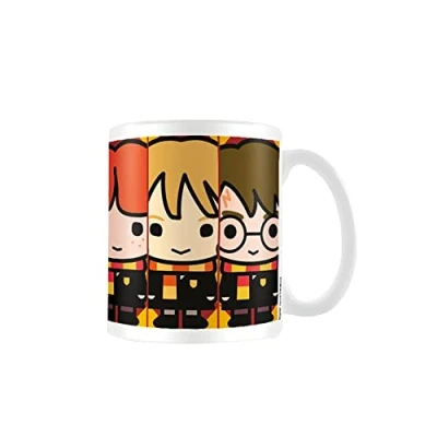 Image of Pyramid International Harry Potter Ceramic Mug with Japanese Style Chibi Illustrations of Characters Official Merchandise
