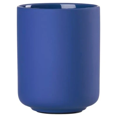Image of ZONE DENMARK Ume Toothbrush Cup Diameter 8.5 x 10.5 cm Indigo Blue