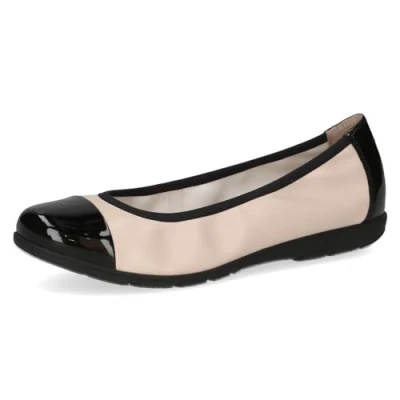 Image of CAPRICE Women&#039; 9 22182 42 Ballet Flat, Beige Comb, 5 UK