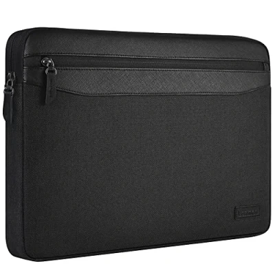 Image of LONMEN 13 13.3 Inch Waterproof Laptop Sleeve Case Notebook for MacBook Air / Samsung 9 Pro 2017 Microsoft 13.5 Surface Laptop, Black