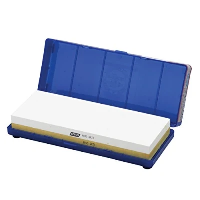 Image of Norton Knife Sharpener Whetstone Japanese Sharpening Stone with 4000/8000 Combination Grit, Wet