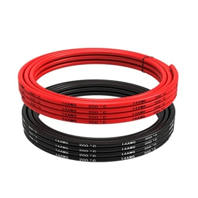 Image of TUOFENG 2.0mm² Electrical Cable 14 AWG Silicone Wire Hook Up 6 m [3 Black And 3 Red] Flexible of Tinned Copper for DIY RC aircraft Auto Battery Clamp Electronic equip