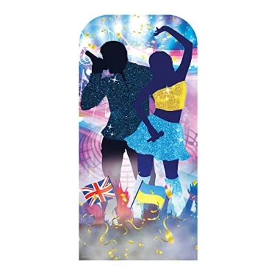 Image of Star Cutouts SC4271 Song Contest Stand In Cardboard Cut Out With Mini