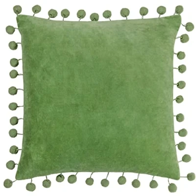 Image of furn. Dora Square Feather Filled Cushion,Leaf Green,45 x 45cm