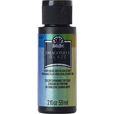 Image of PLAID ENTERPRISES, INC. FOLKART Color BLU/GRN/GO, Blue, Green, Gold Shift, 59 ml (Pack of 1)