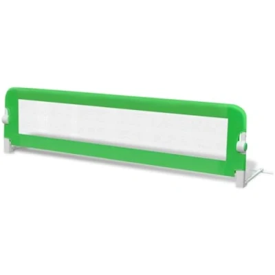 Image of vidaXL Toddler Bed Rail Green 150 x 42 cm Quick Installation Foldable Suitable for 10 20 Thick Mattresses