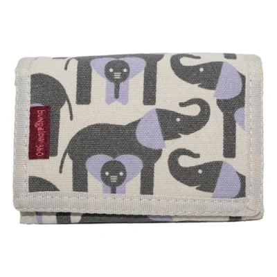 Image of bungalow 360 Trifold Vegan Wallet, Elephant, S, Classic Wallet