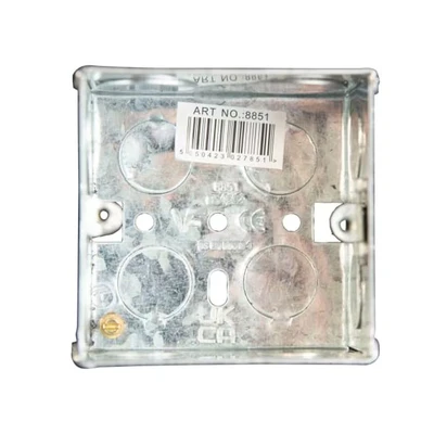 Image of Dencon Metal Back Box 1 Gang 47mm