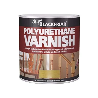 Image of Blackfriar BKFPVSGO500 Polyurethane Varnish Satin Golden Oak, 500 ml