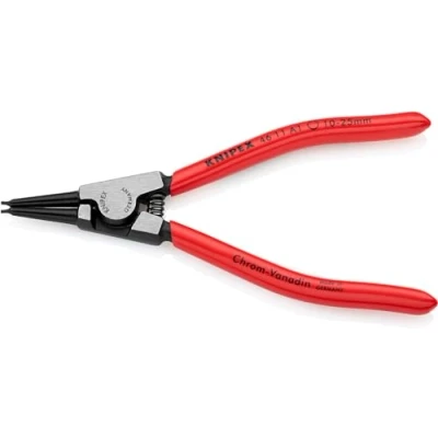 Image of Knipex Circlip Pliers for external circlips on shafts black atramentized, plastic coated 140 mm (self service card/blister) 46 11 A1 SB