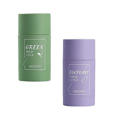 Image of Clay Mask, Eggplant Blackhead Peel Off Mask Purifying Stick Facial Face Moisturizes Oil Control, Deep Clean Pore, Improves Skin, for Women Men All Skin Types