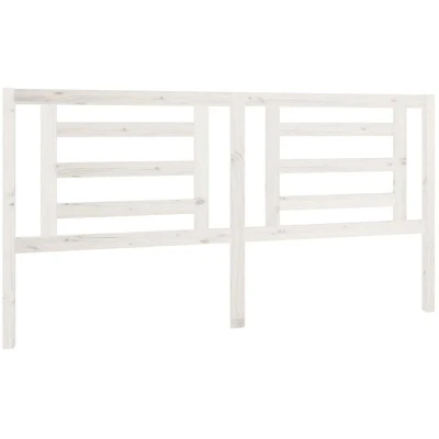 Image of vidaXL Bed Headboard White 186x4x100 cm Solid Wood Pine