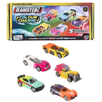 Image of Teamsterz Street Machines Cars Playset Die Cast Water Activated Colour Changing Ideal Car Toys For &amp; Bath Time Kids&#039; Play Figures Vehicles Toy Suitable Ages 3+ (5)