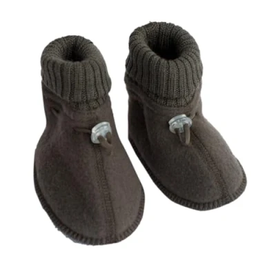Image of Joha Baby Shoes 100% Wool, brown, 5 UK Child