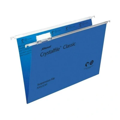 Image of Foolscap Suspension Files Pack of 50 Rexel Crystalfile