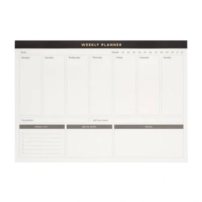 Image of Kokonote Weekly Planner Basic Studio / 64 Tear Off Pages, A4 Planner, Desk Organiser, Family Calendar, Organiser To Do List Book, Planner/Cute Stationery