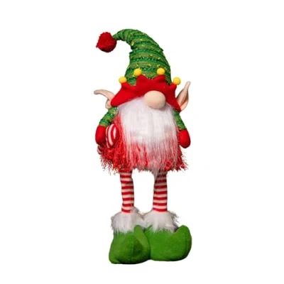 Image of 46cm Battery Operated Light up Standing Christmas Elf Gonk with Warm White LEDs