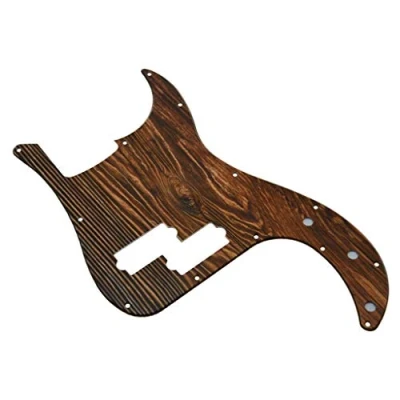 Image of KAISH 13 Hole 3D Printed Plastic P Bass Pickguard Scratch Plate PB Pick Guard for USA/Mexico Precision Wood Pattern