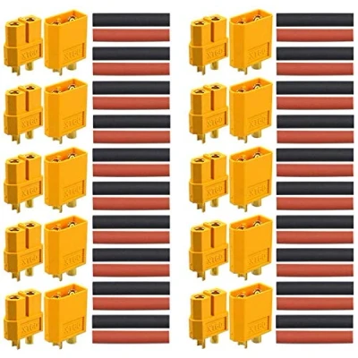 Image of RUNCCI YUN® 20Pcs XT60 Male Female Bullet Connectors, Battery Connectors for RC Lipo Battery(10pcs Connector &amp; 10pcs Connector)