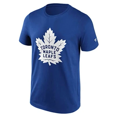 Image of Fanatics NHL Toronto Maple Leafs Primary Logo Graphic T Shirt Color Blue, Size M
